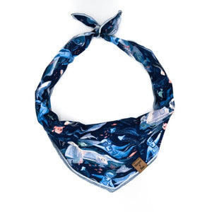 Barque & Bau -Blue Bioluminescence Pet Bandana - Animal Ortho Care