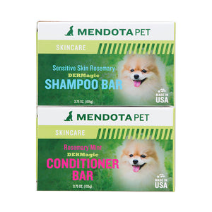 DERMagic - Organic Rosemary Sensitive Skin Shampoo & Conditioner Bar Combo - Animal Ortho Care